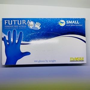 Dash Medical Gloves Futura Latex Free And Powder Free 100 Count By Weight Small
